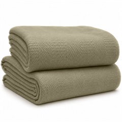 TowneSquare Blanket, Moss Green